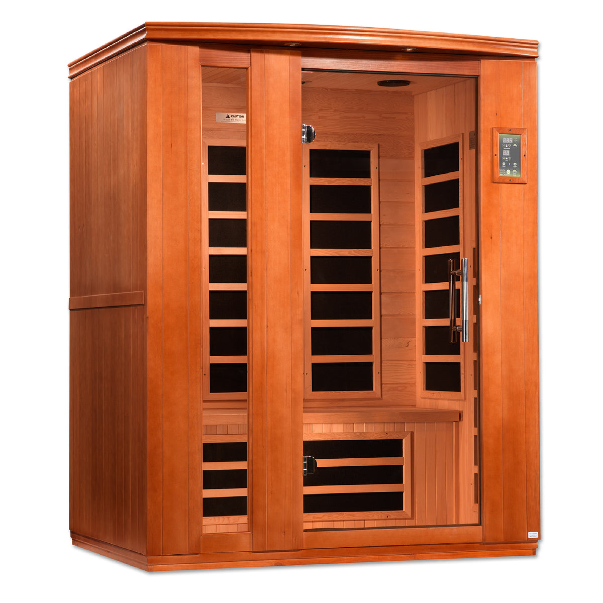 Dynamic Ultra Low EMF Infrared Sauna | 3 Person | Canadian Hemlock