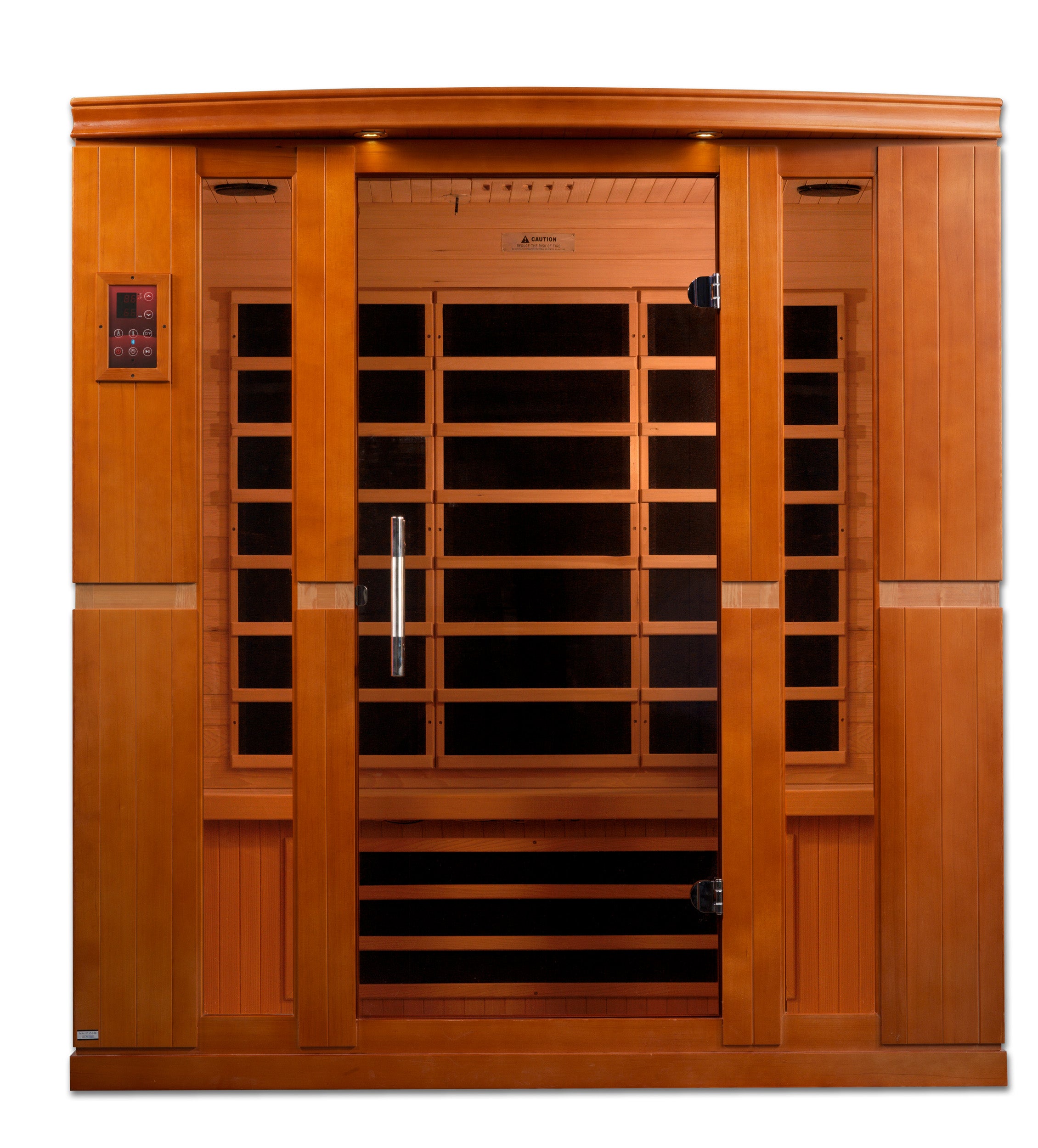 Dynamic "Bergamo Elite" Infrared Sauna Ultra Low EMF with Canadian Hemlock DYN-6440-01 ELITE