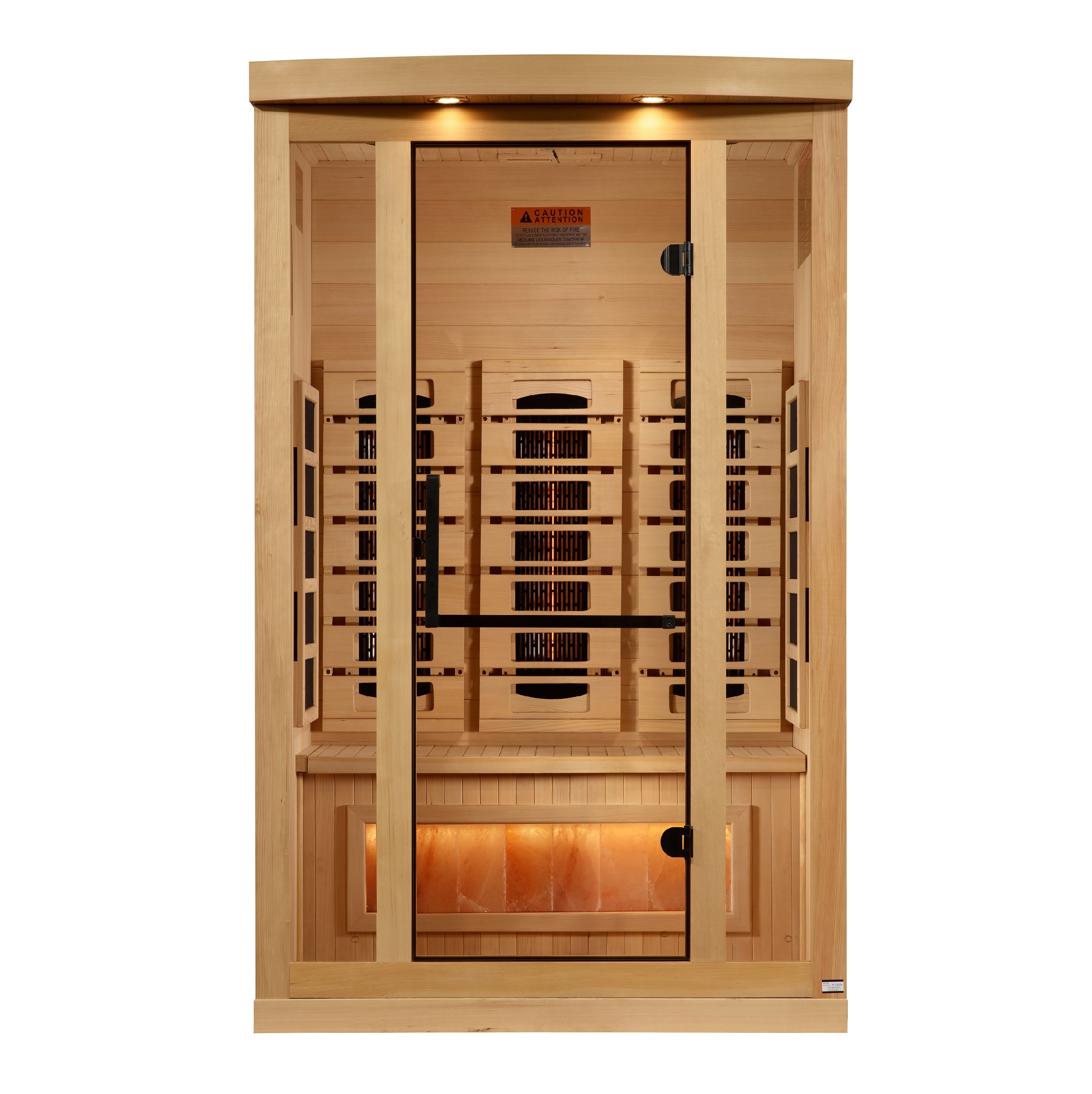 Full Spectrum "Reserve Edition" Infrared Sauna Near Zero EMF with Himalayan Salt Bar (2025 model) GDI-8020-03