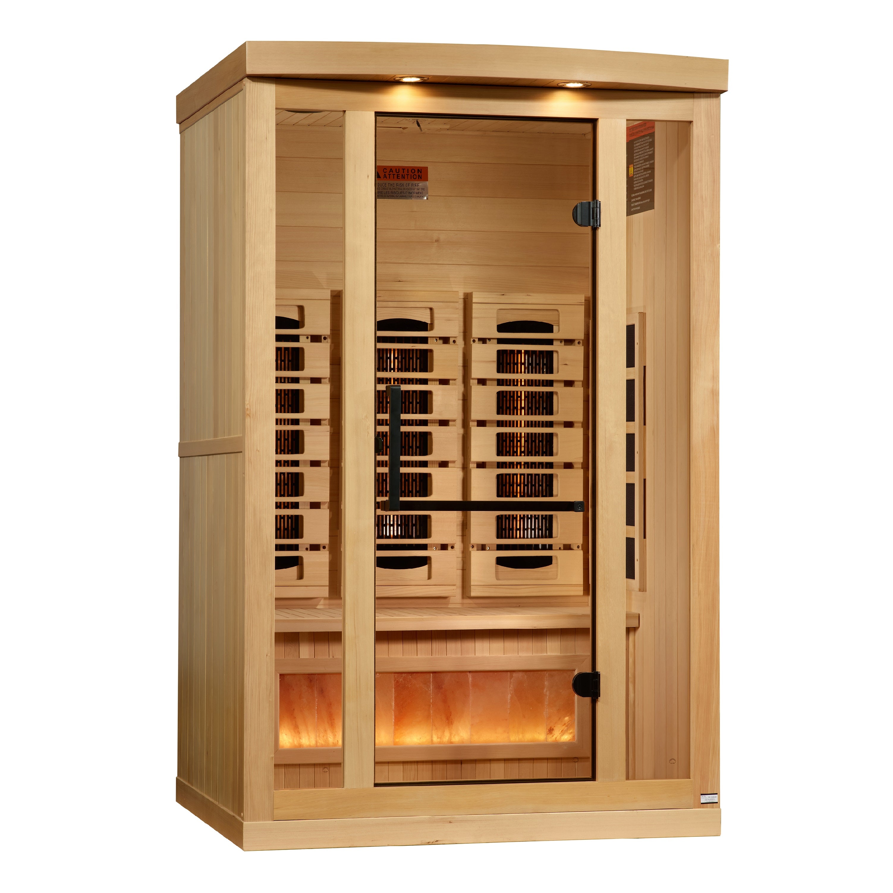 Full Spectrum "Reserve Edition" Infrared Sauna Near Zero EMF with Himalayan Salt Bar (2025 model) GDI-8020-03
