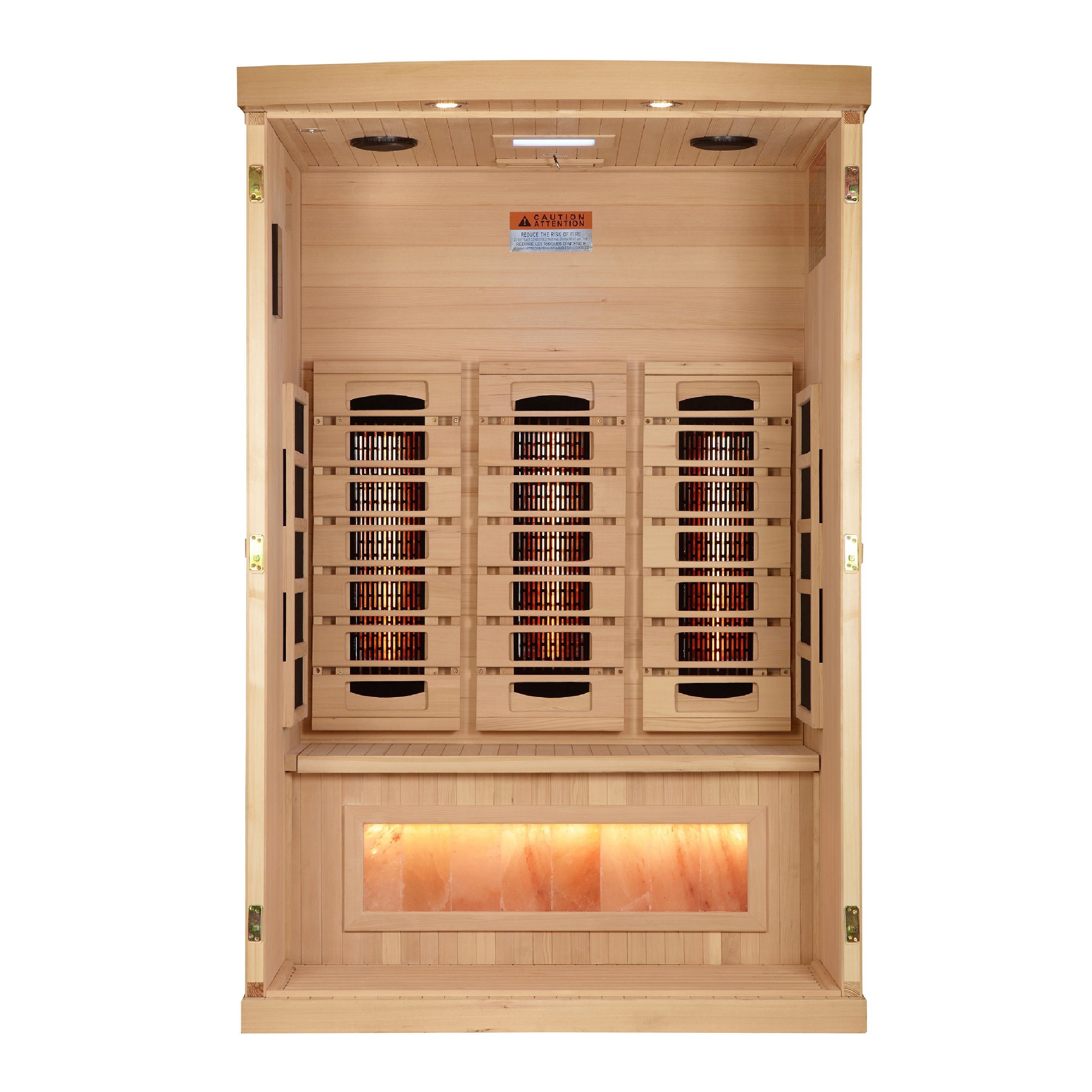 Full Spectrum "Reserve Edition" Infrared Sauna Near Zero EMF with Himalayan Salt Bar (2025 model) GDI-8020-03