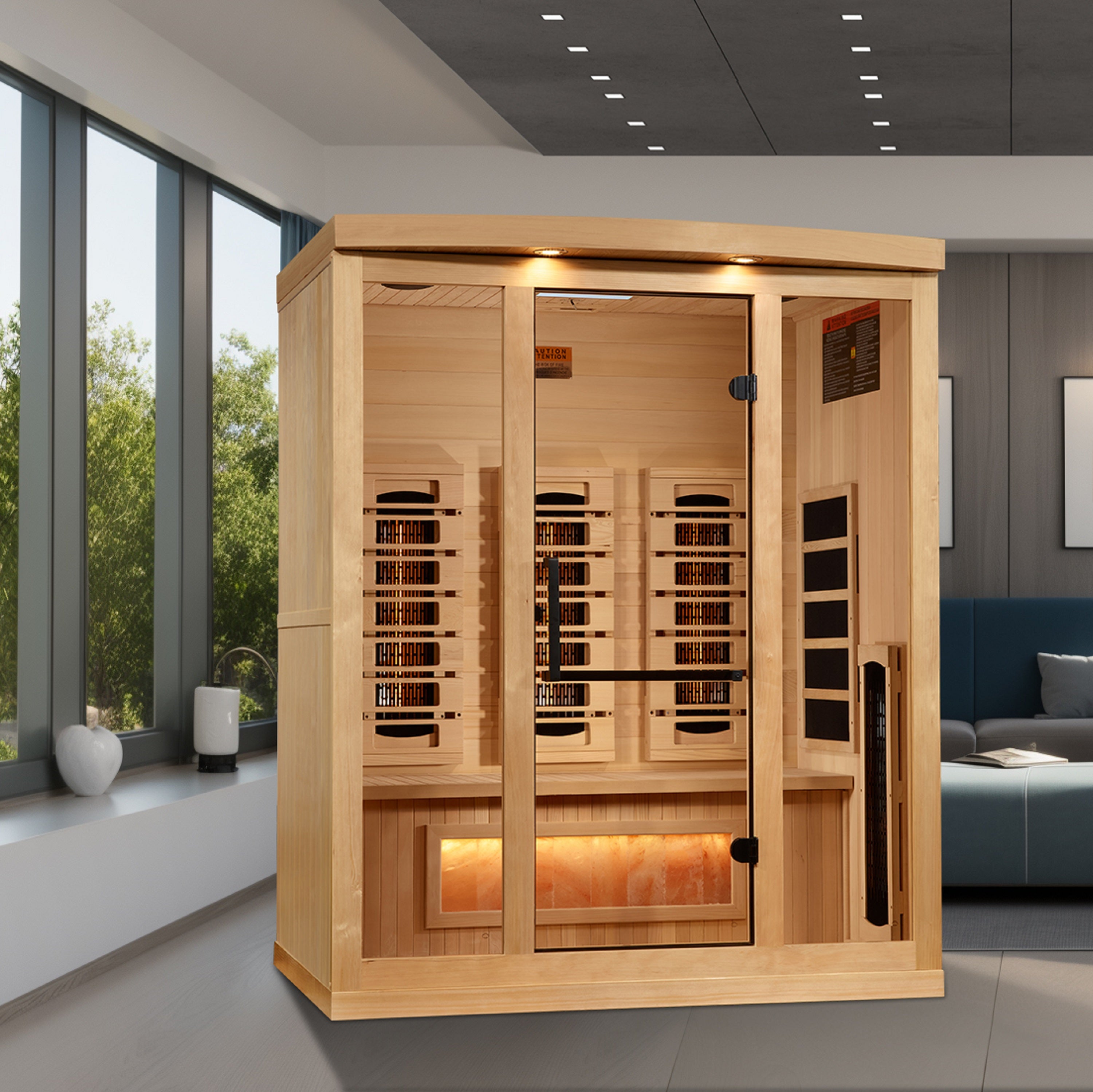 Reserve Edition PureTech™ Full Spectrum (2025 model) Infrared Sauna Near Zero EMF with Himalayan Salt Bar GDI-8030-03