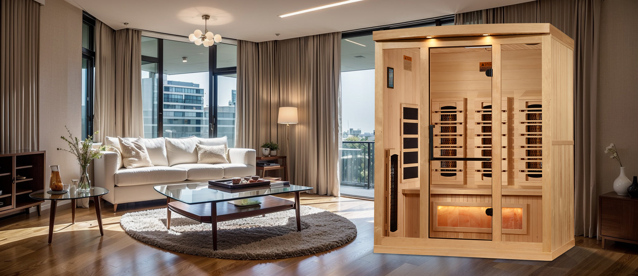 Reserve Edition PureTech™ Full Spectrum (2025 model) Infrared Sauna Near Zero EMF with Himalayan Salt Bar GDI-8030-03