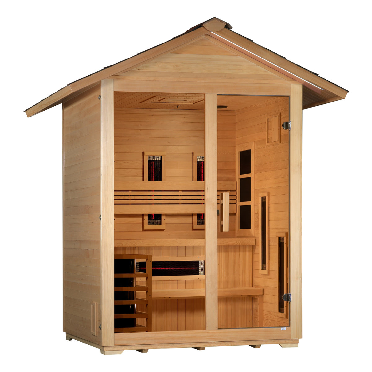 3-Person Outdoor Full Spectrum IR Sauna GDI-8123-01
