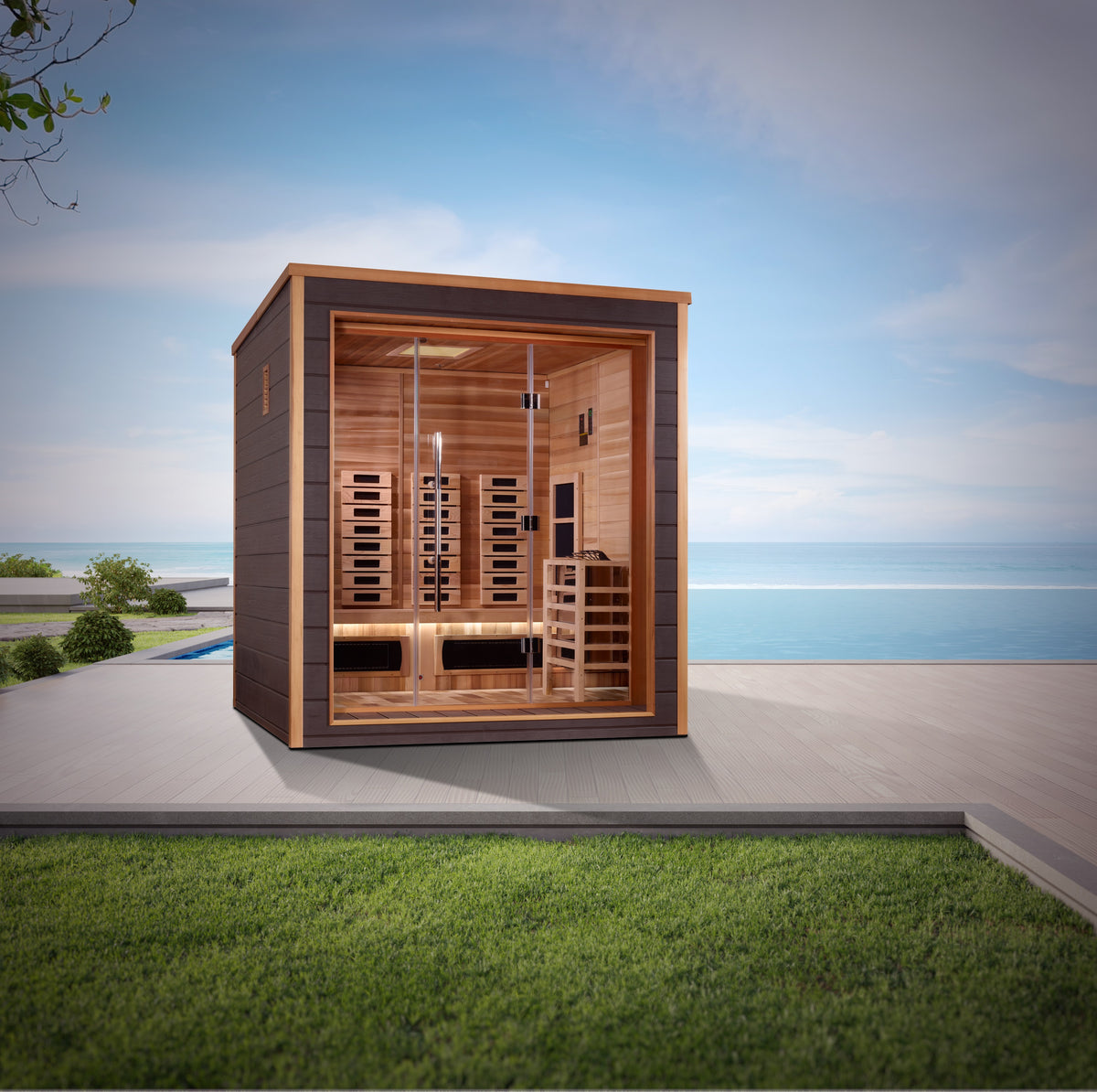 3-Person Outdoor Full Spectrum IR Sauna GDI-8223-01