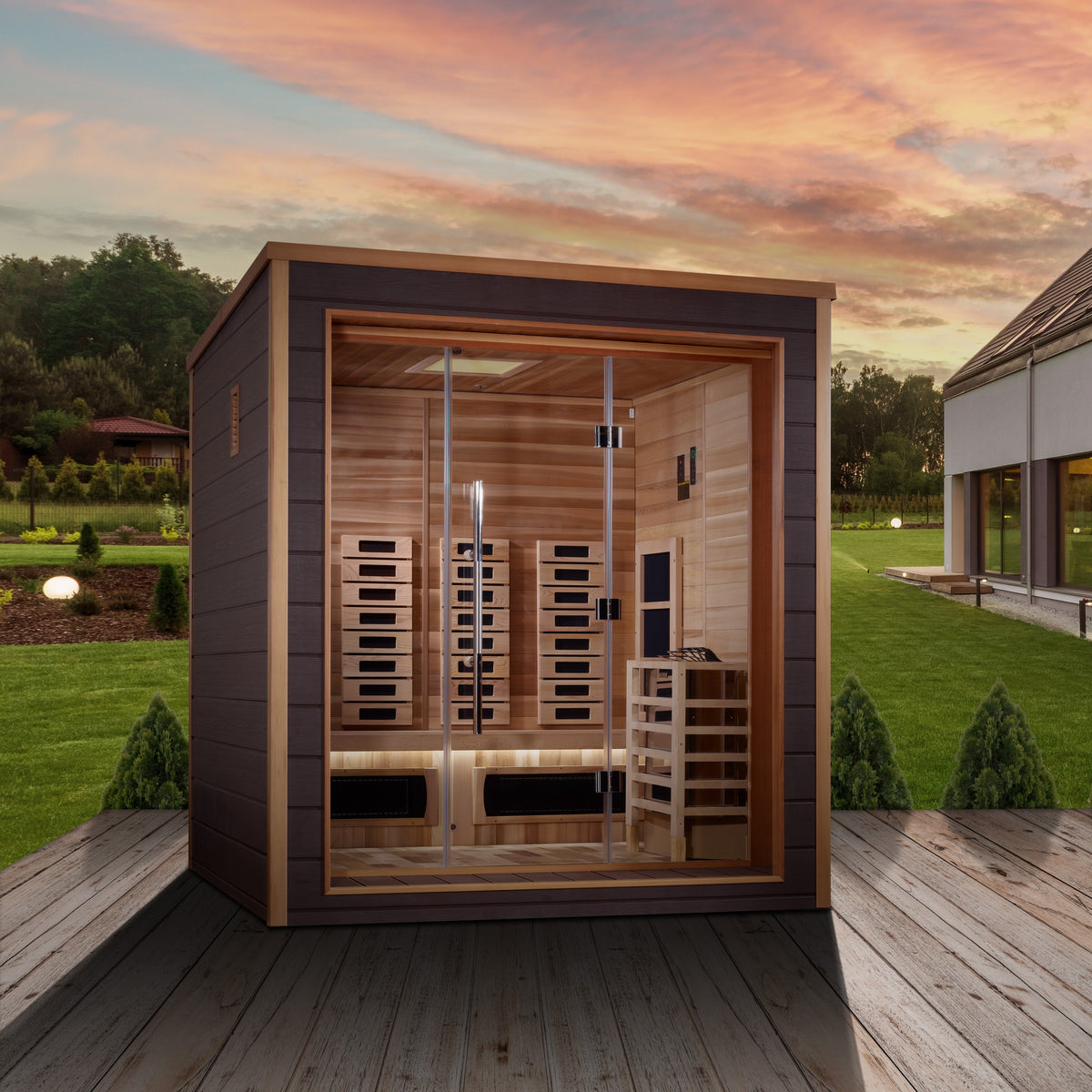 3-Person Outdoor Full Spectrum IR Sauna GDI-8223-01