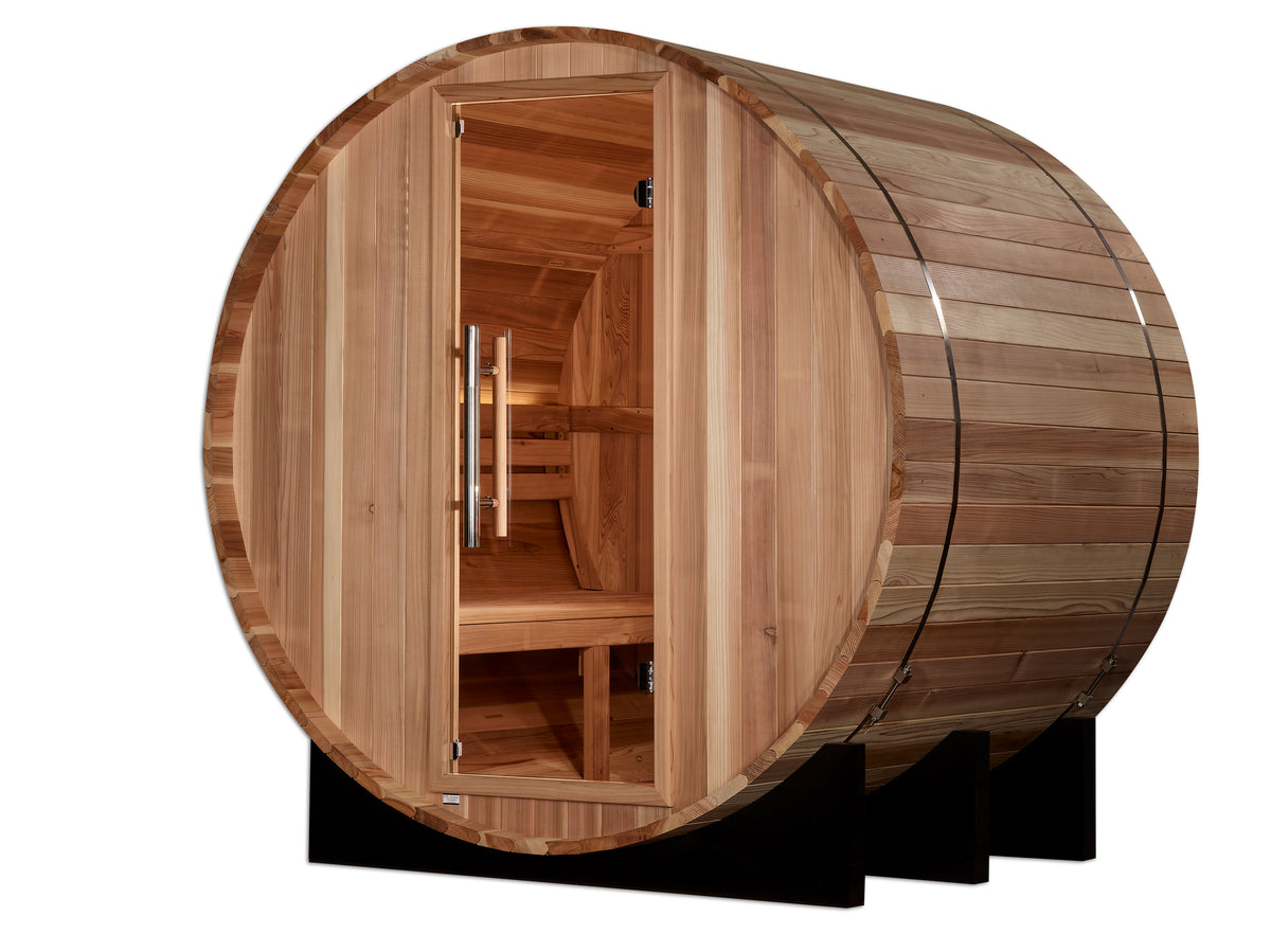 2-Person Outdoor Barrel Sauna – Model GDI-B002-01