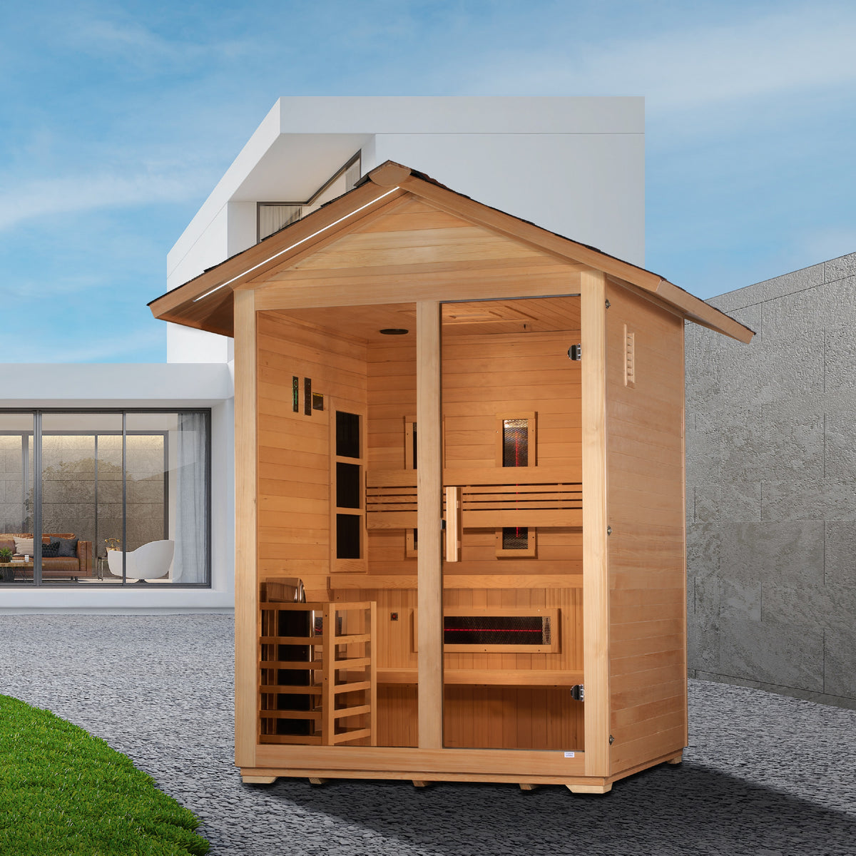 3-Person Outdoor Full Spectrum IR Sauna GDI-8123-01