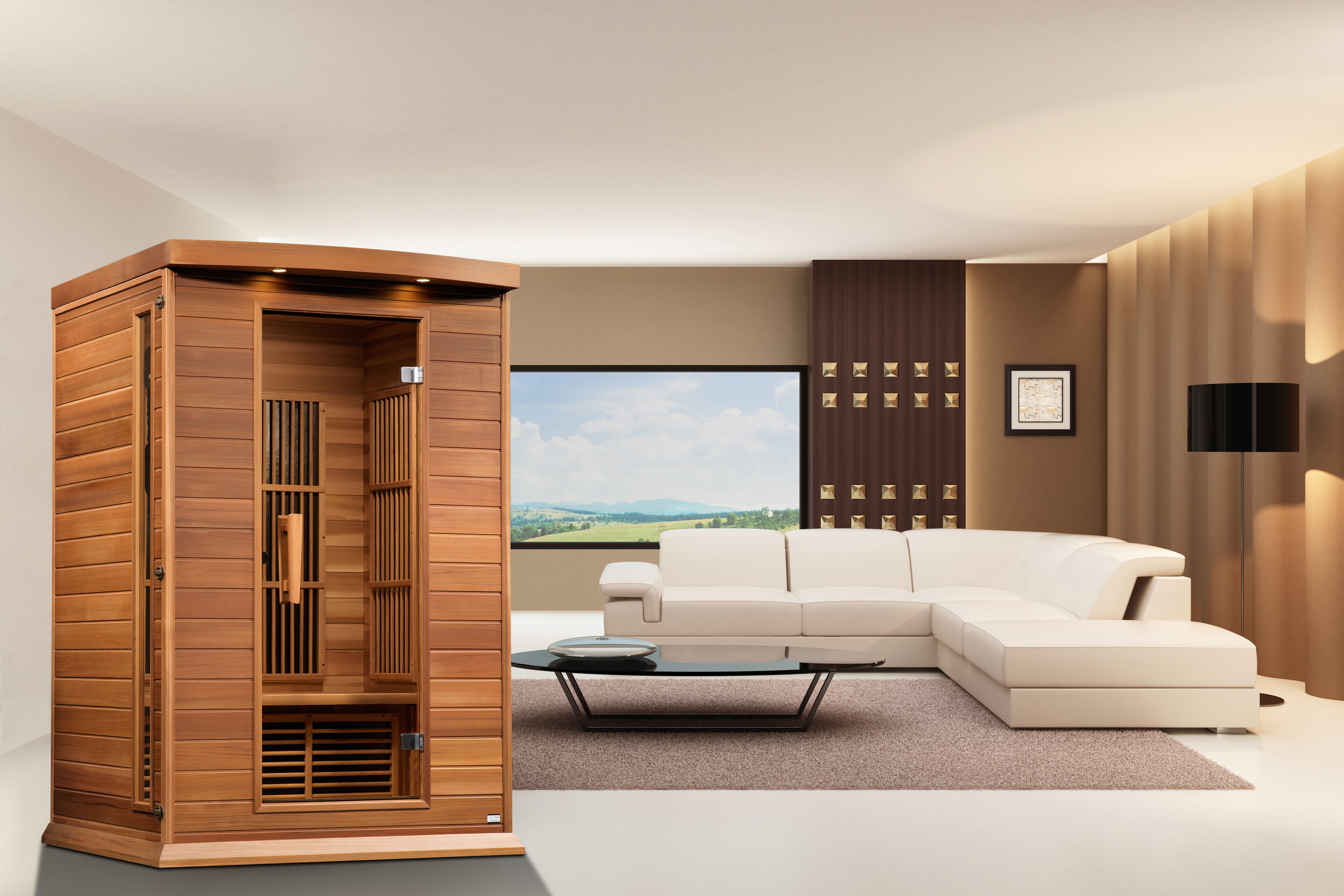 Maxxus "Toulouse" FAR Infrared Sauna Low EMF with Hemlock Wood MX-K206-01