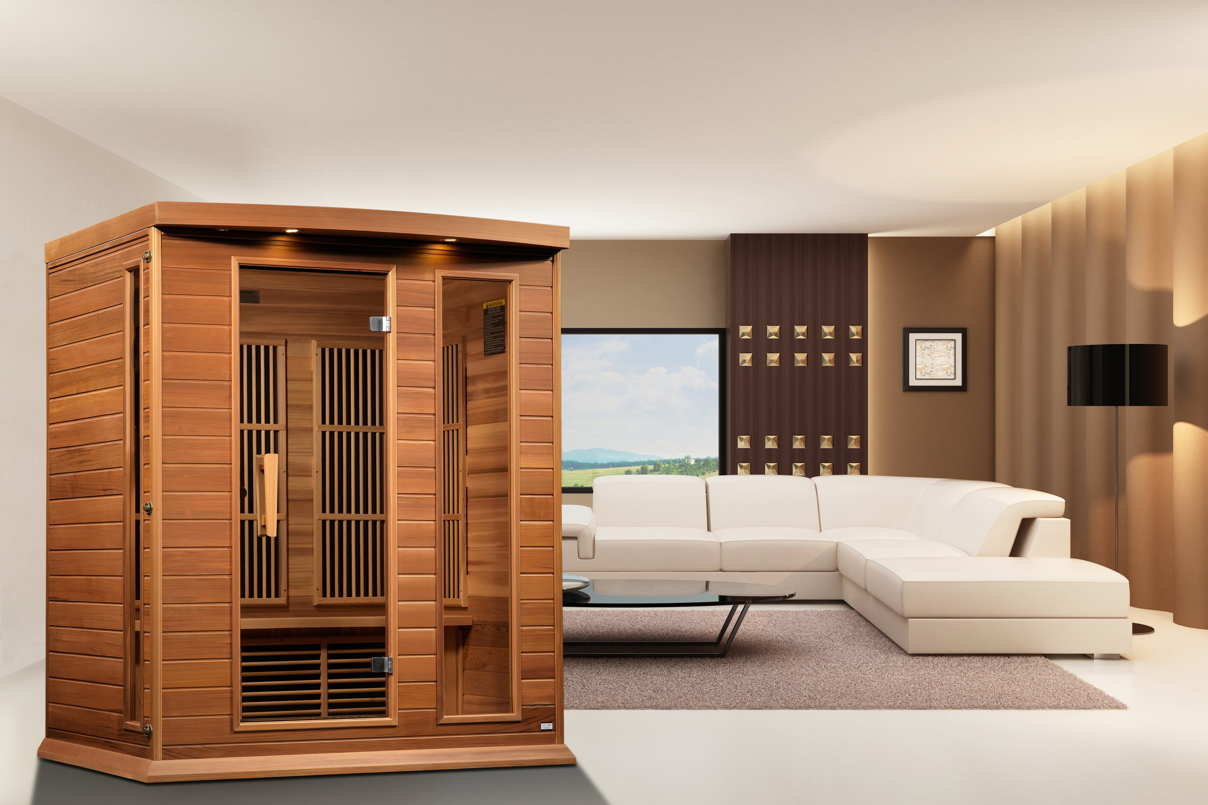 Maxxus FAR Infrared Sauna Low EMF with Hemlock Wood MX-K306-01