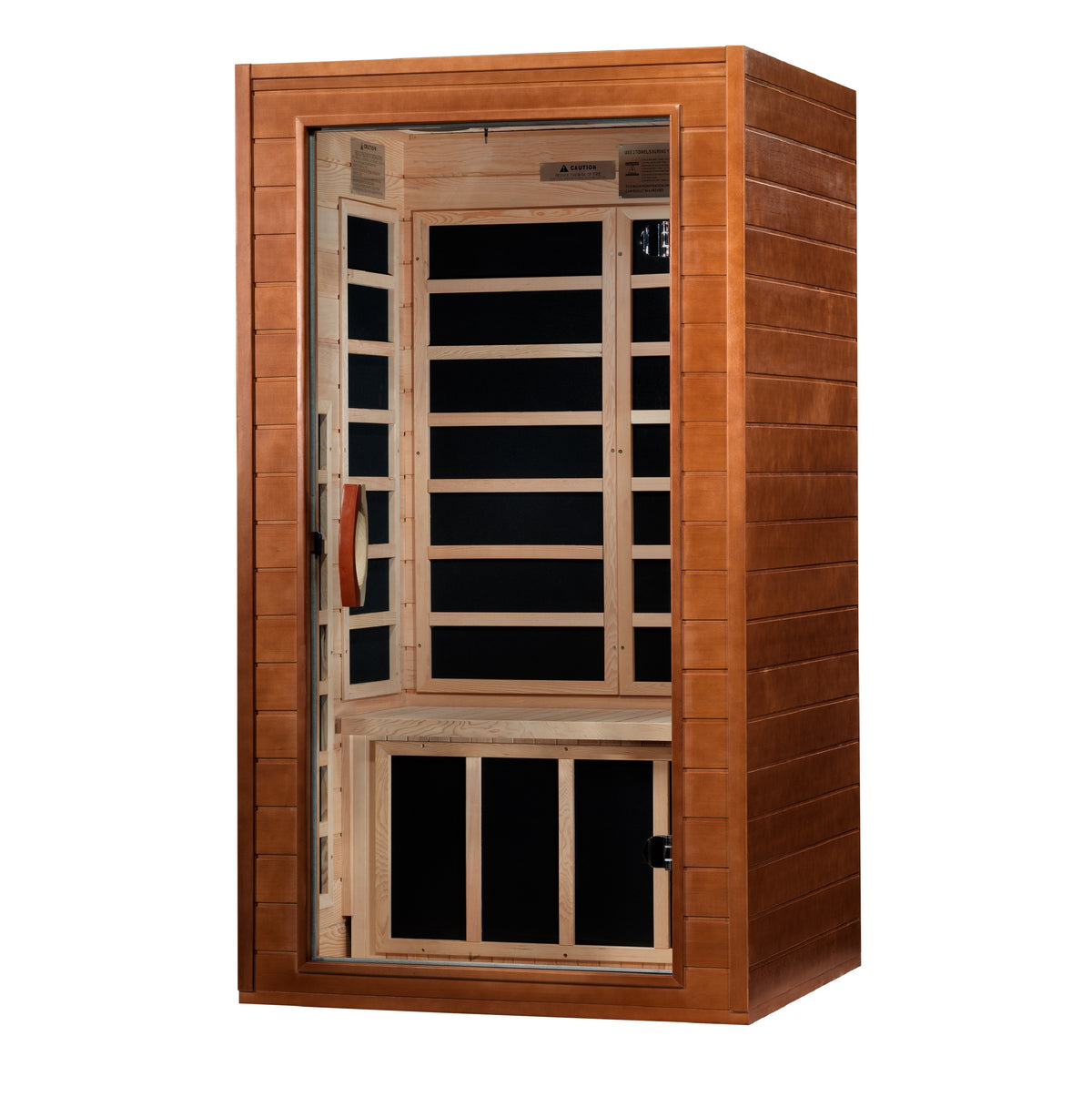 Dynamic Low EMF Infrared Sauna 1 Person Canadian Hemlock Indoor Sauna