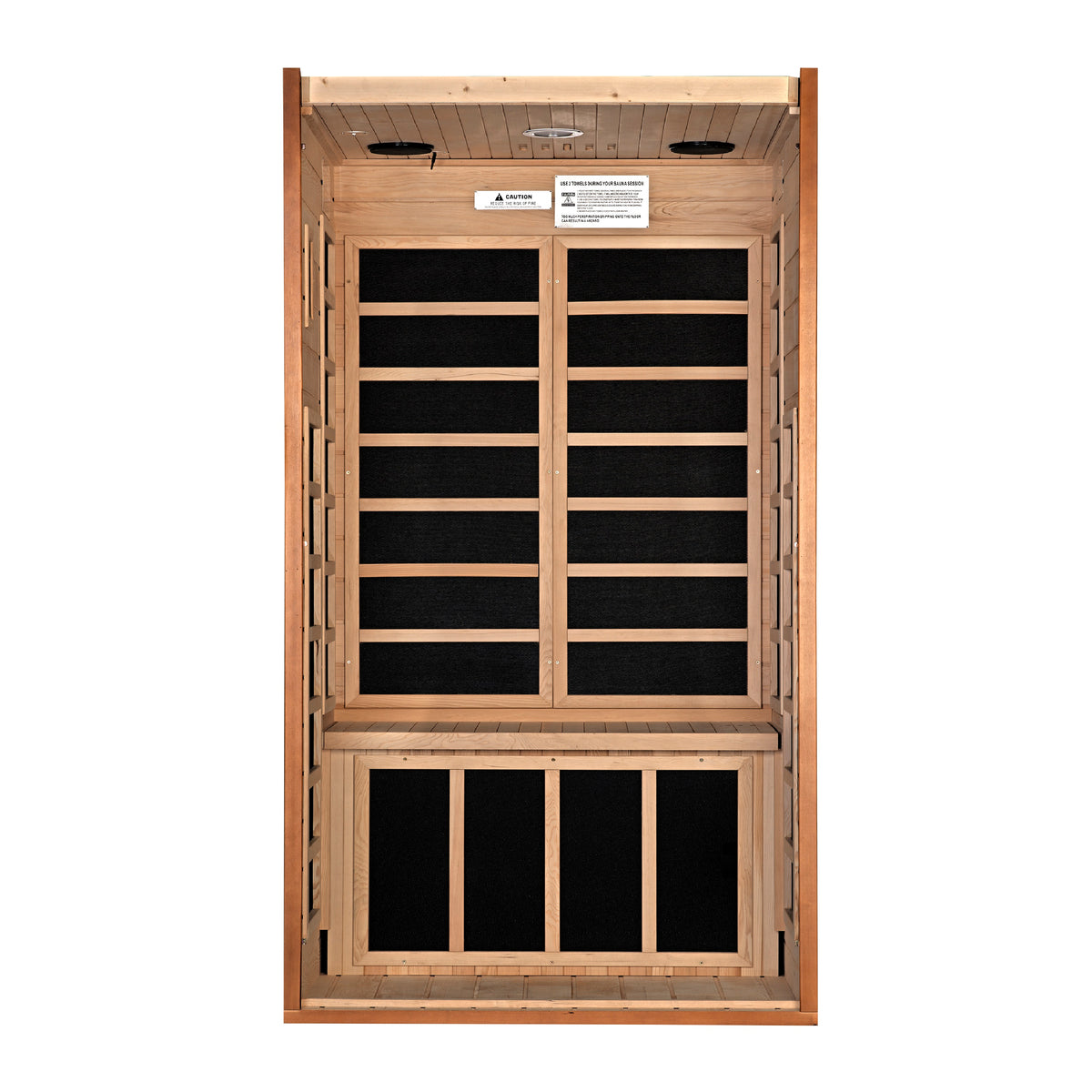 Dynamic Low EMF Infrared Sauna 1 Person Canadian Hemlock Indoor Sauna
