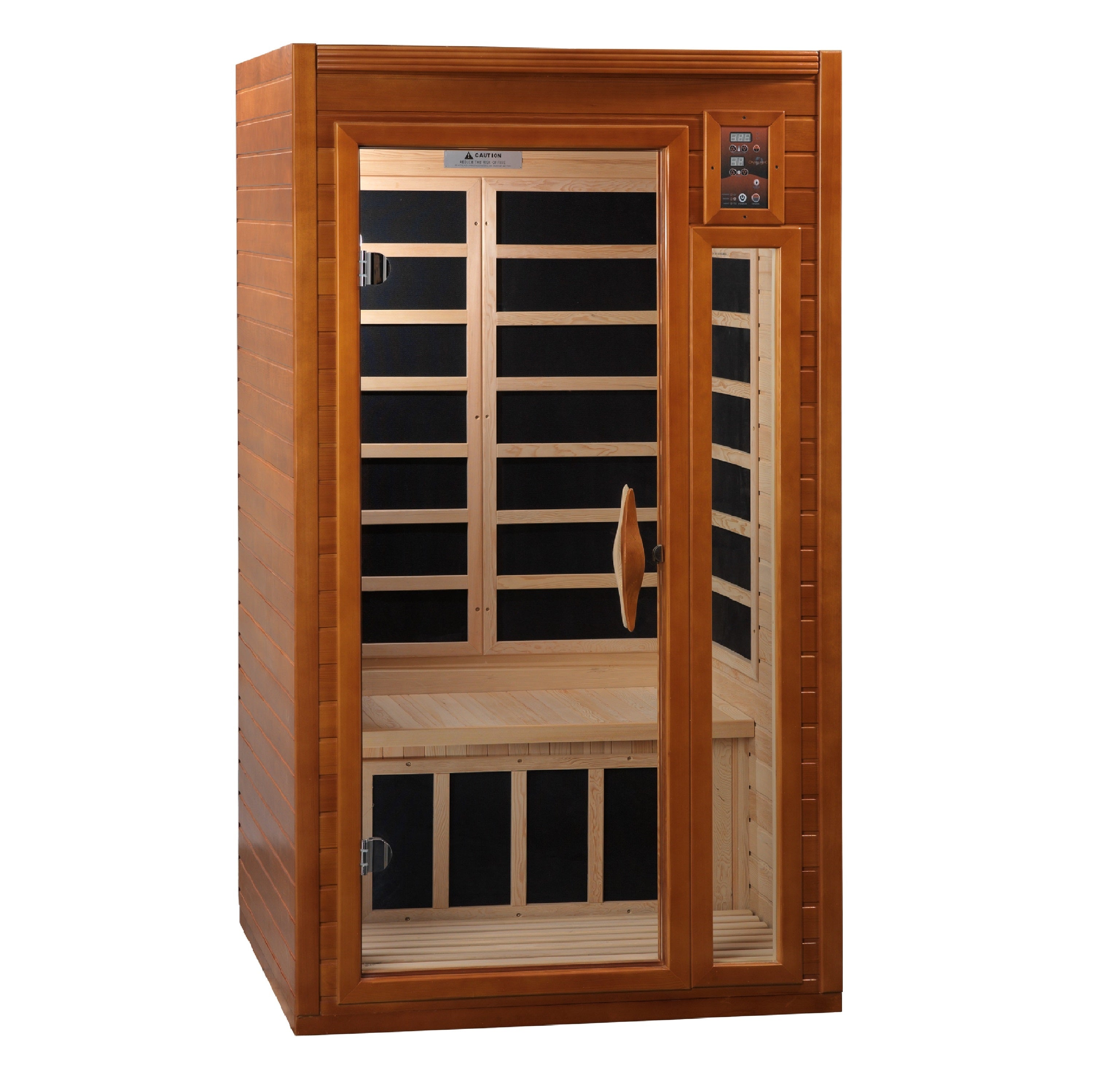 Dynamic "Barcelona Elite" FAR Infrared Sauna Ultra Low EMF with Hemlock Wood DYN-6106-01 ELITE