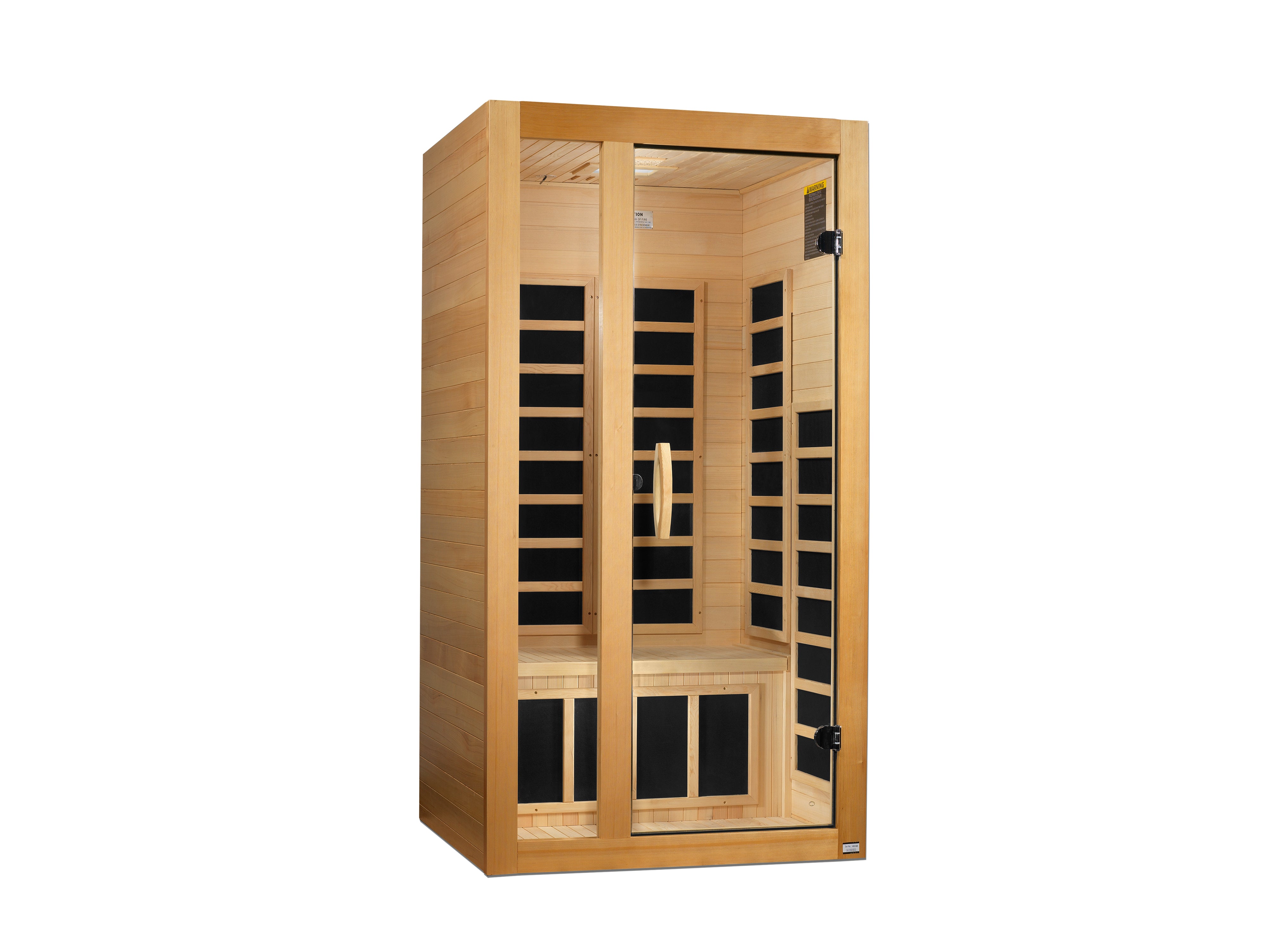 Dynamic "Gracia" Infrared Sauna Low EMF with Hemlock Wood