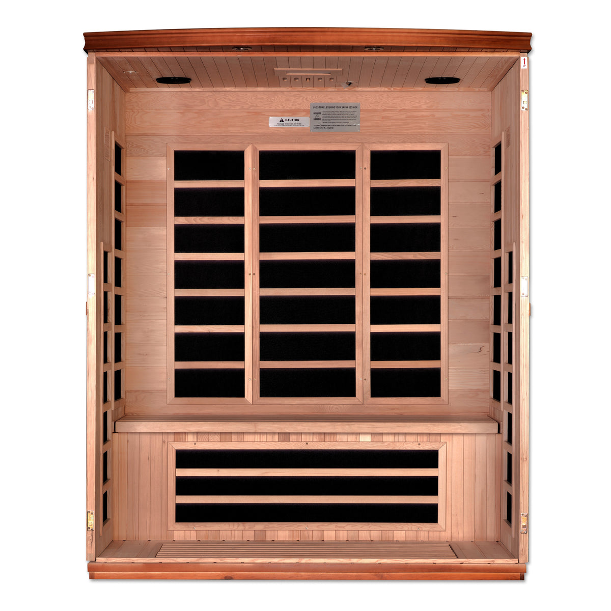 Dynamic Ultra Low EMF Infrared Sauna | 3 Person | Canadian Hemlock