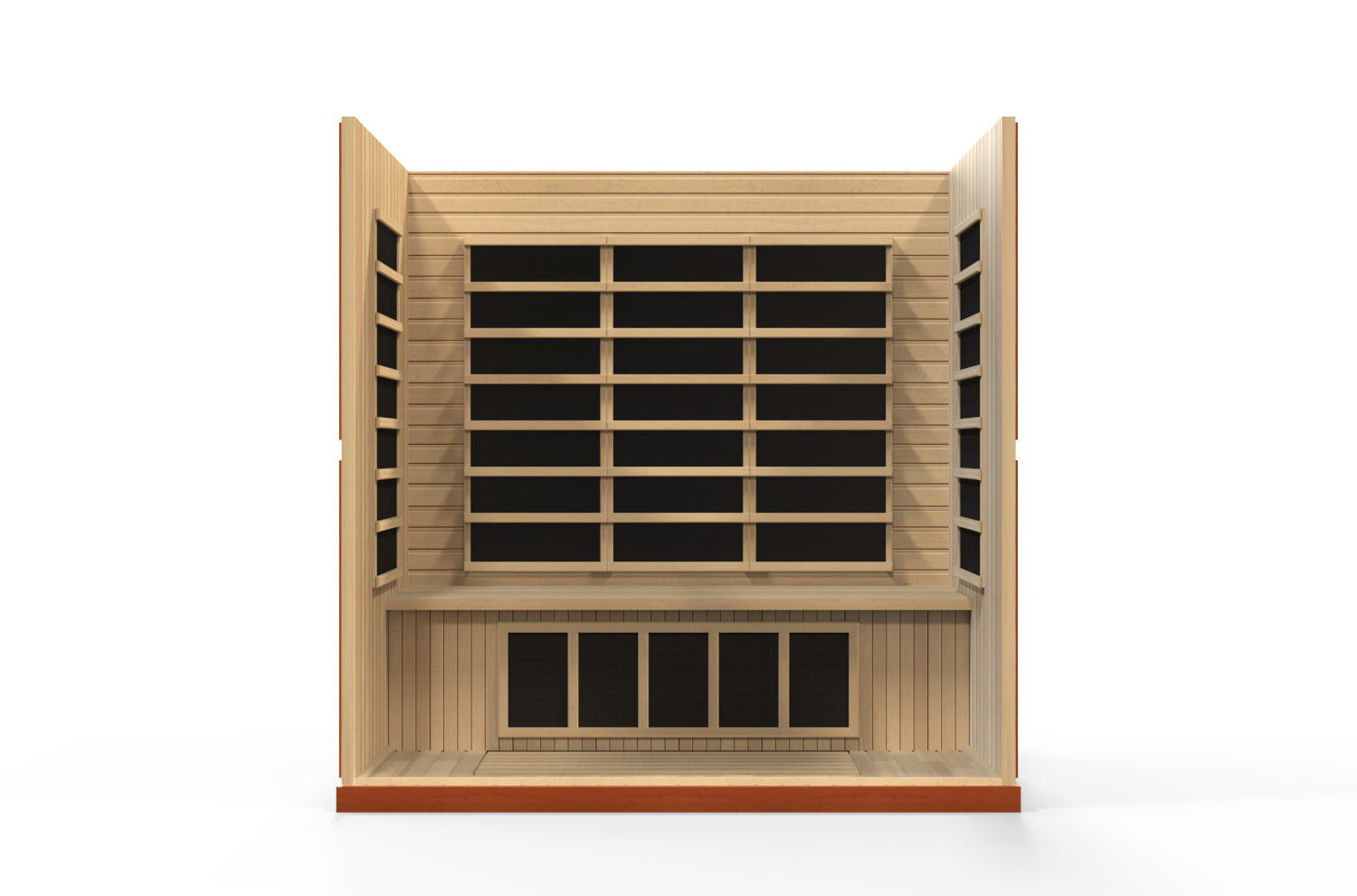 Dynamic "Bergamo Elite" Infrared Sauna Ultra Low EMF with Canadian Hemlock DYN-6440-01 ELITE