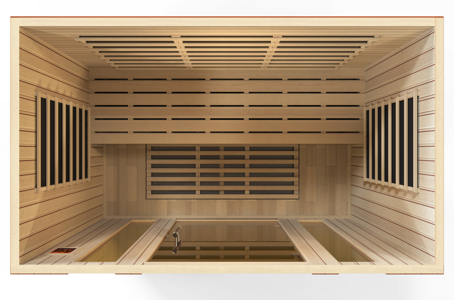 Dynamic "Bergamo Elite" Infrared Sauna Ultra Low EMF with Canadian Hemlock DYN-6440-01 ELITE