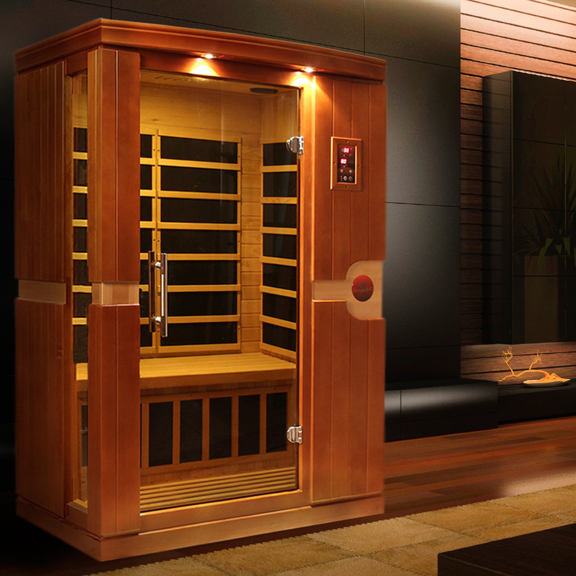 Dynamic "Venice Elite" FAR Infrared Sauna Ultra Low EMF with Hemlock Wood DYN-6210-01 ELITE